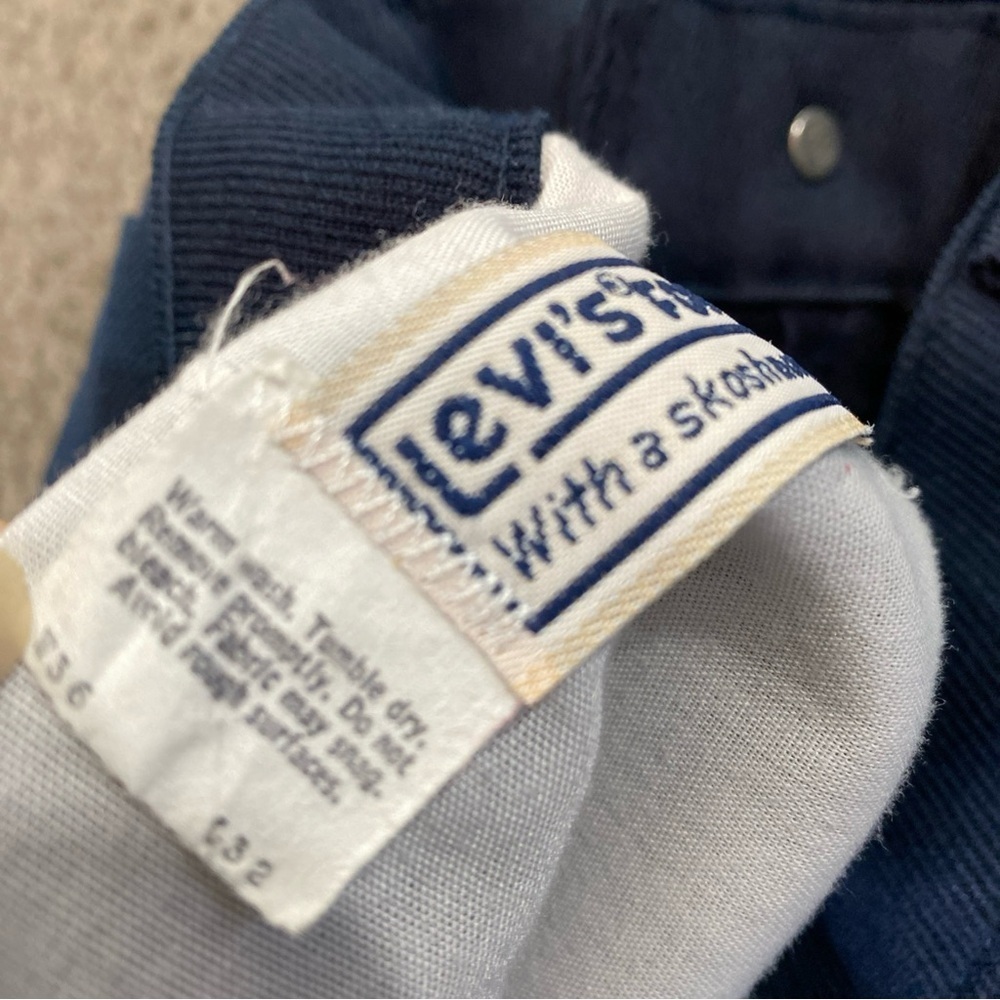 Levis With A Skosh More Room Work pants Blue Tab 1980 Vintage 36x32 - Picture 8 of 10